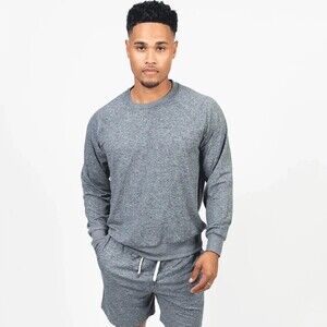 Feat FlowTech Roam Crewneck Sweatshirt Unisex Size S Heather Gray Pullover